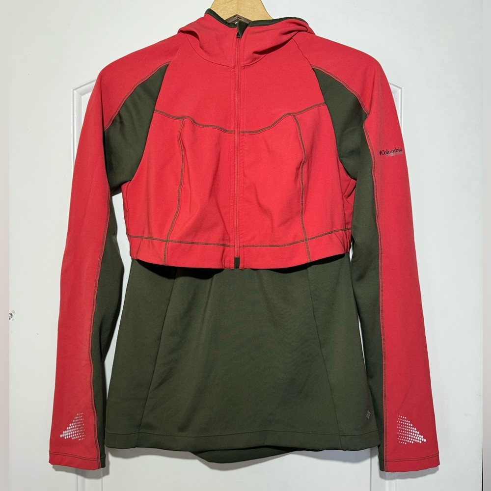 Columbia omni wick advanced evap titanium women Small 1/2 zip hoody